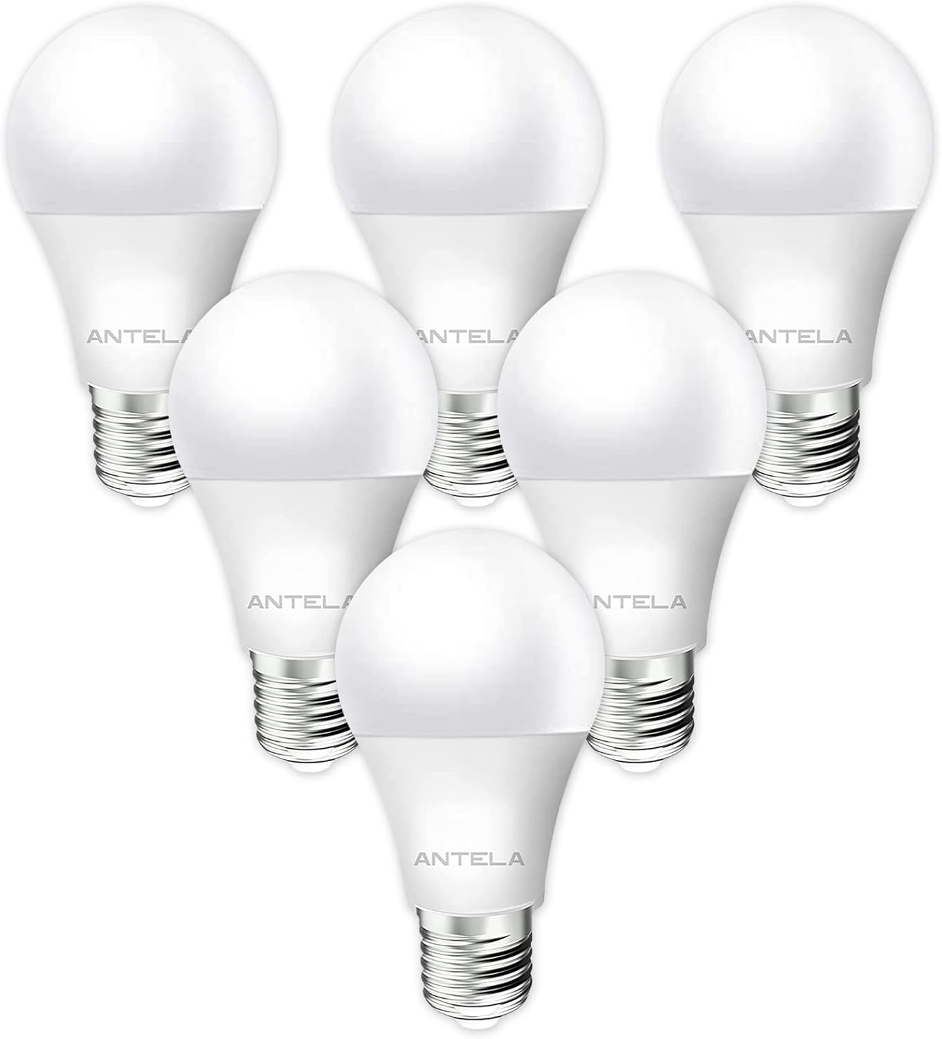 ANTELINK Lampadina LED E27, 8,5W Equivalenti a 60W, 806 Lumen Luce Bianca Calda 3000K, LED Lampadina Super Luminosa, Risparmio Energetico, Nessuno Sfarfallio, Pacco da 6
