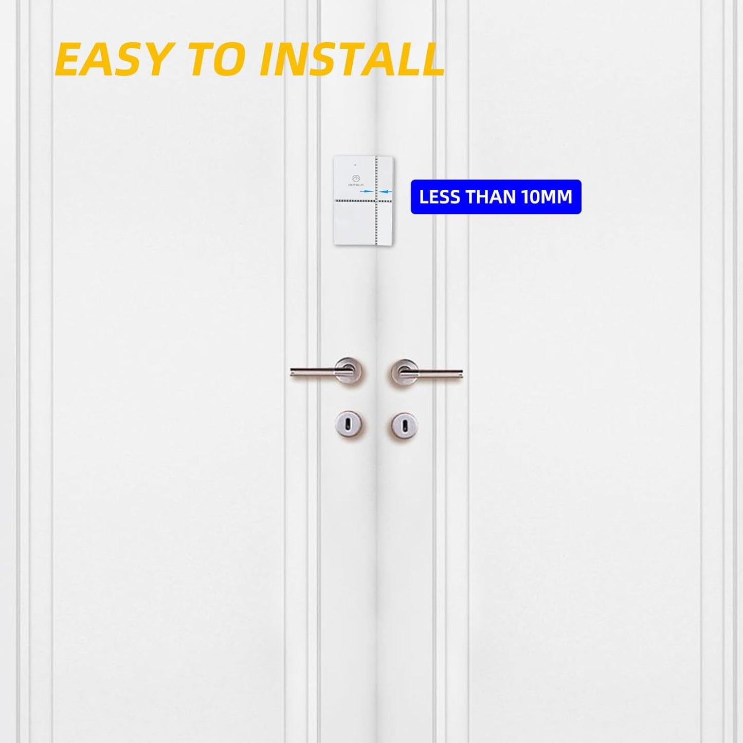 Allarme porte e Finestre ANTELA,Sensore wifi Compatibile con Alexa/Google Home,Nessun Hub Richiesto Monitoraggio Intelligente Dello Stato di porte e Finestre Invio di Allarmi a Telefoni Cellulari,2pcs