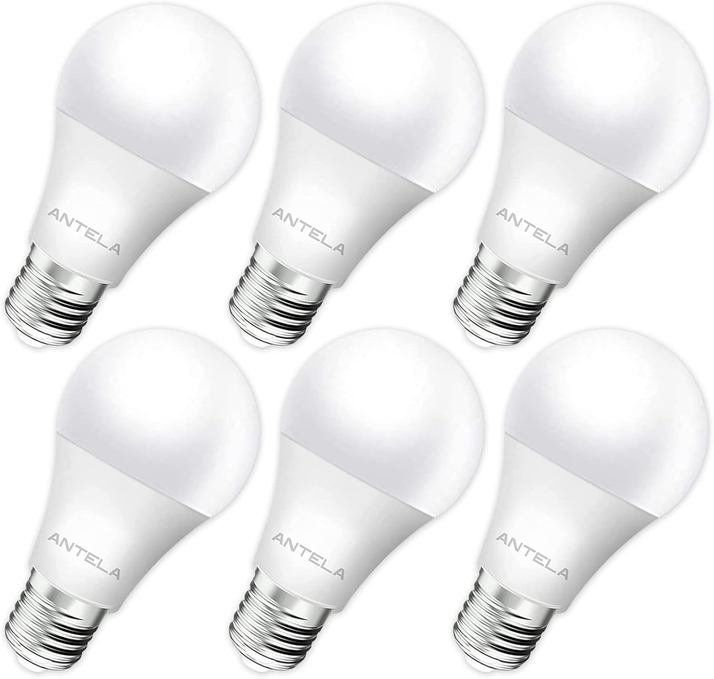 ANTELINK Lampadina LED E27, 8,5W Equivalenti a 60W, 806 Lumen Luce Branco Neutro 4000K, LED Lampadina Super Luminosa, Risparmio Energetico, Nessuno Sfarfallio, Pacco da 6