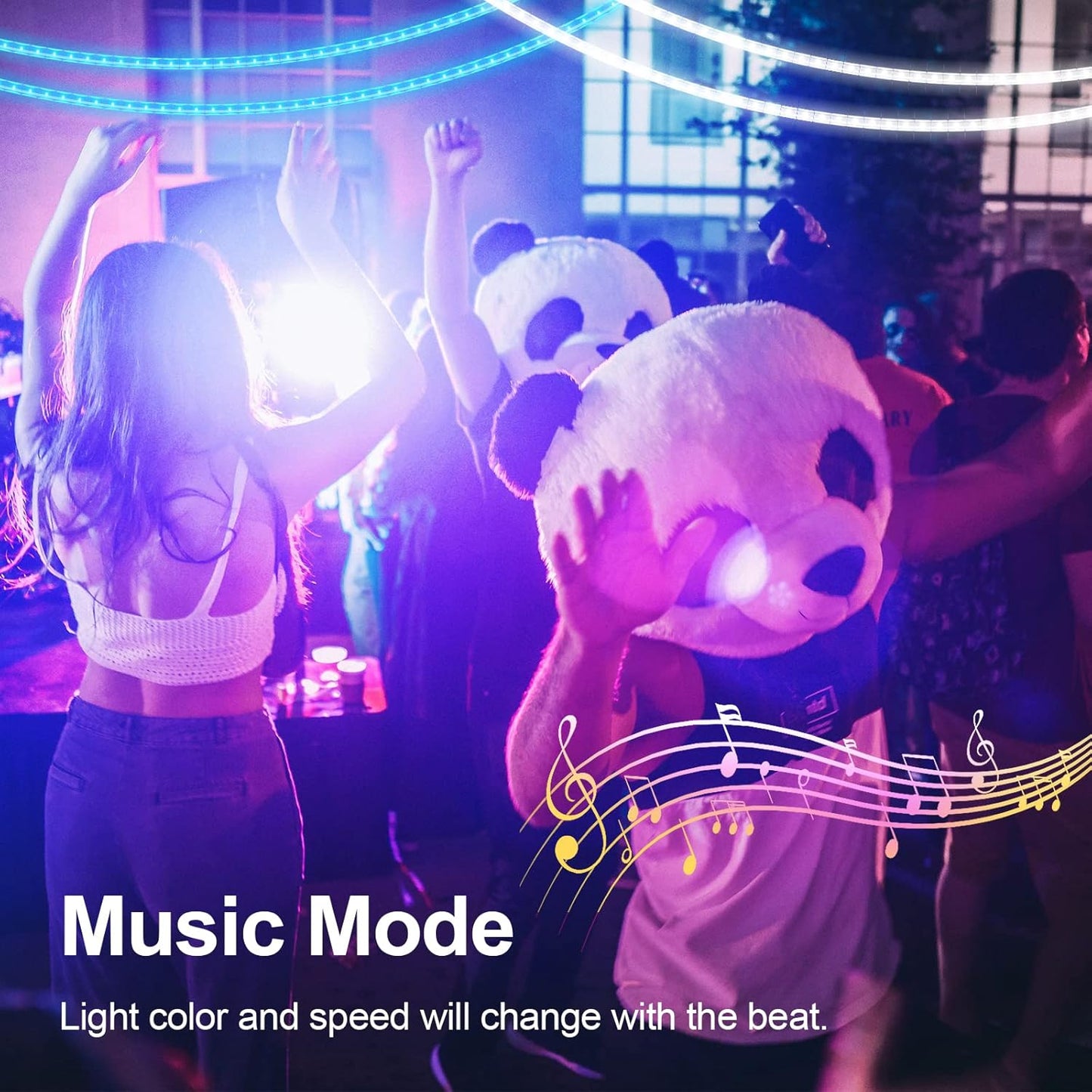 Antelink Striscia LED Smart DreamColor 5m DIY Multicolore Segmentato, WiFi Strisce LED RGBIC Compatibile con Alexa e Google Assistant, 5050 Luci LED Sincronizza con Musica, Smart Life, Impermeabile