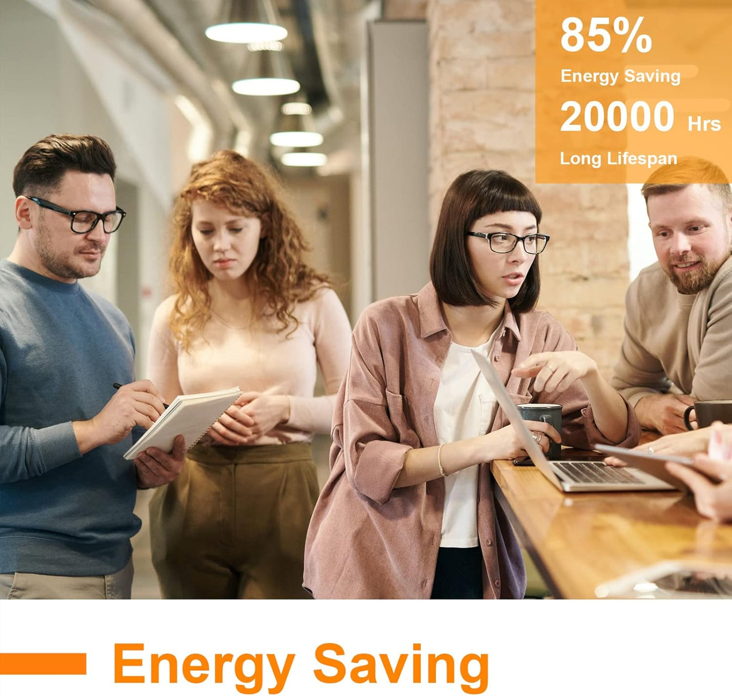 Lampadina LED E27, 15W Equivalenti a 100W, 1521 Lumen Luce Branco Neutro 4000K, LED Lampadina Super Luminosa, Risparmio Energetico, Nessuno Sfarfallio, Pacco da 6