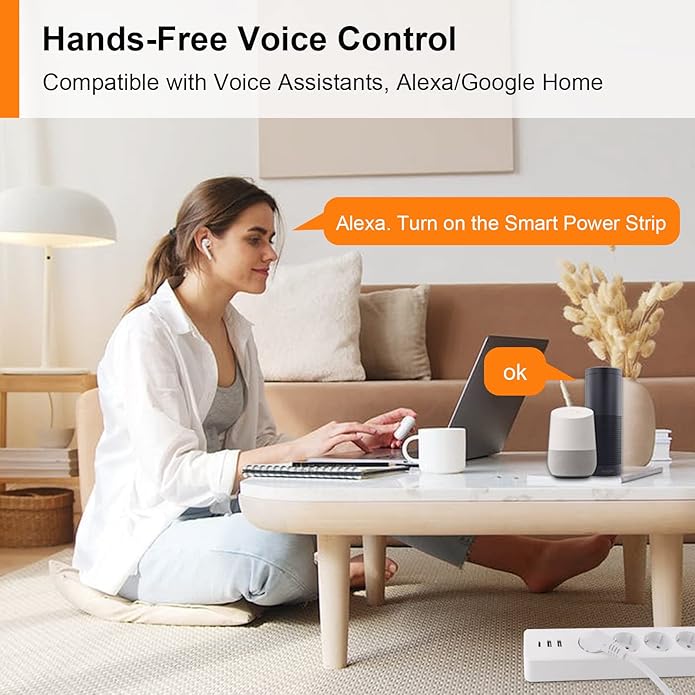 Antelink Ciabatta MultiPresa Smart Alexa,Monitoraggio energetico