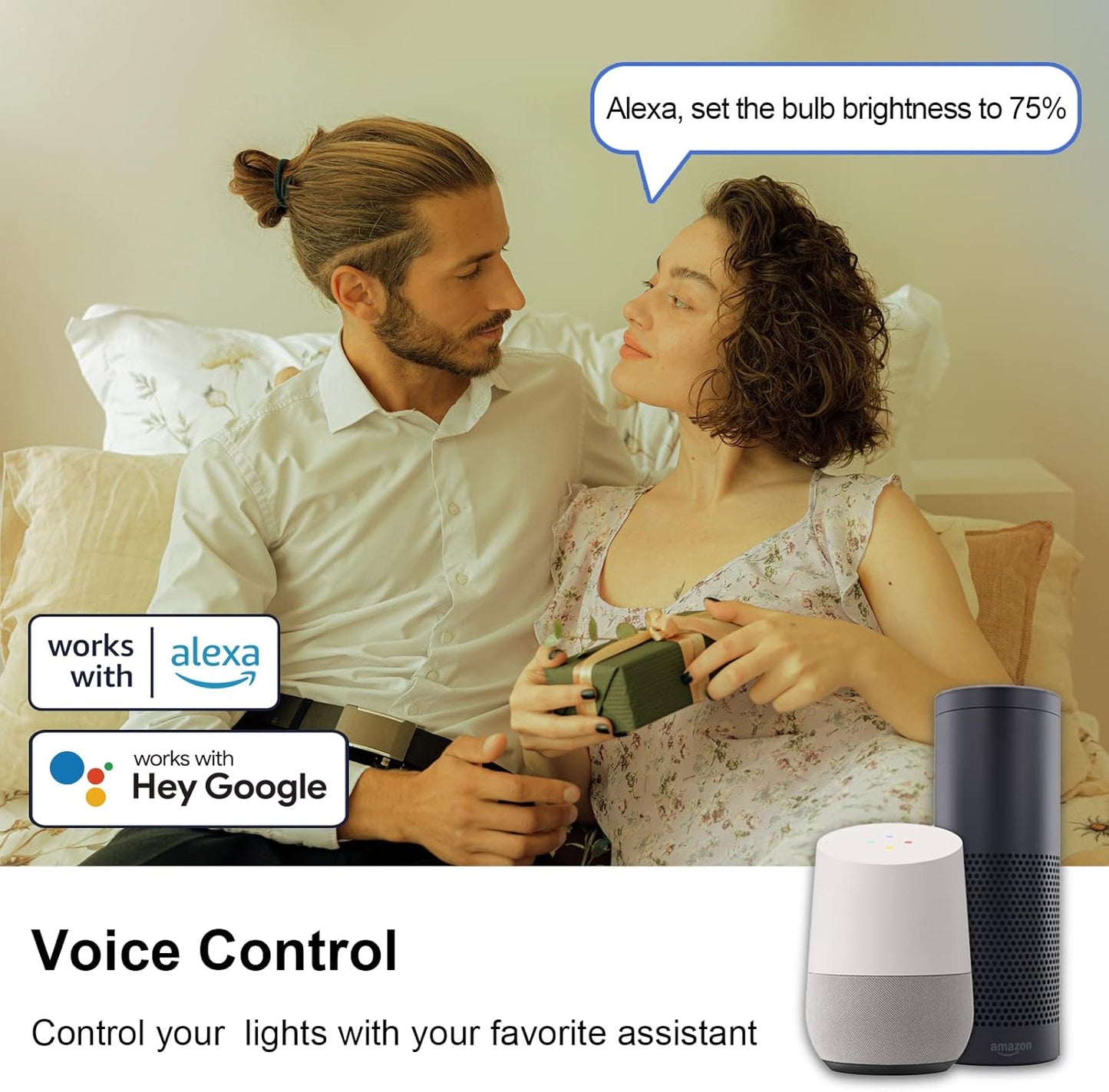 Antelink Plafoniera LED WiFi 20W 2000LM Φ26cm, plafoniera compatibile con Alexa Google Home, RGB 2700K-6500K per bagno balcone ingresso cucina soggiorno, controllabile tramite app