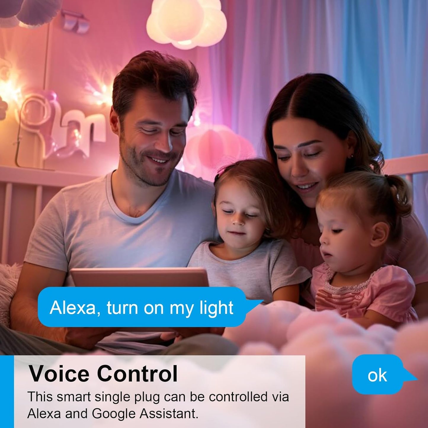 Presa Intelligente Wifi 16A Smart Plug (Type F), Monitoraggio energetico, Protezione Sovraccarico, Timer e Regolazione del Programma, Compatibile con Alexa & Google Home, 4 Pezzi