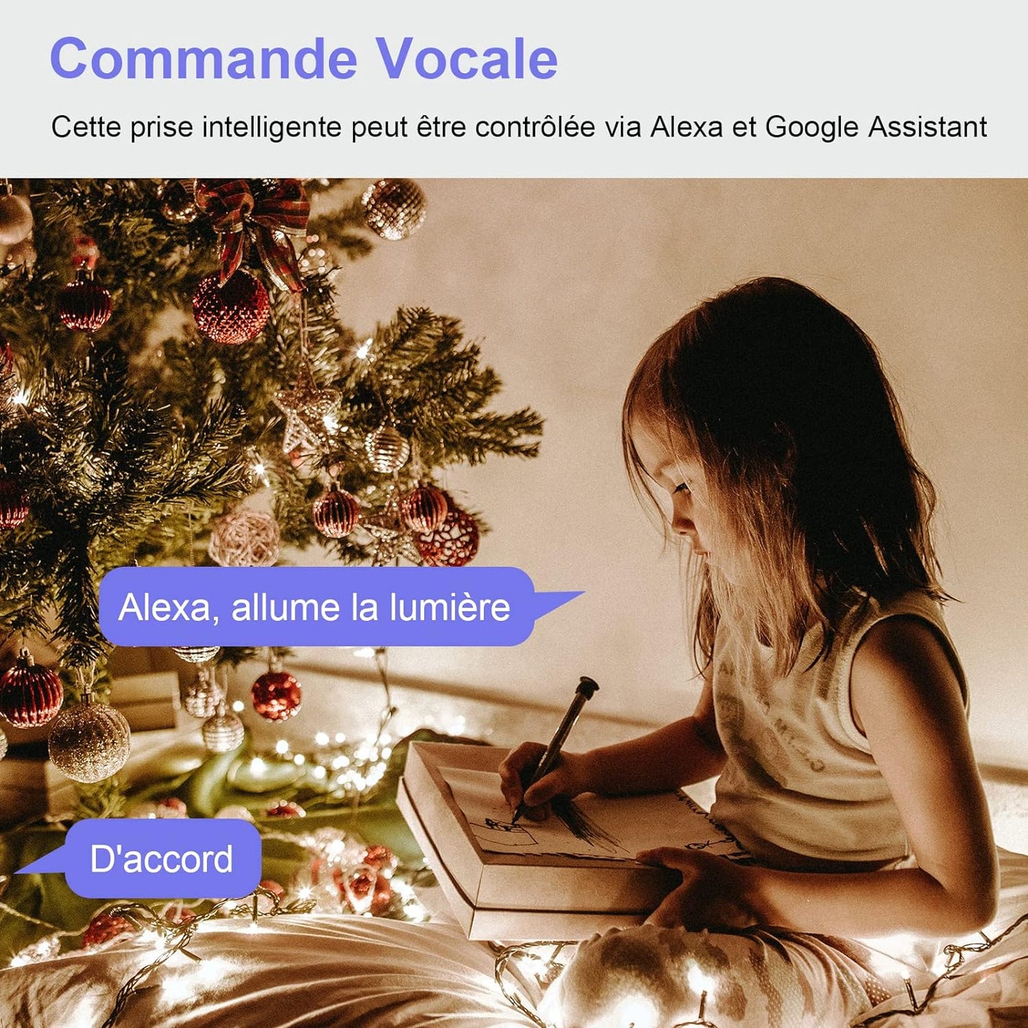 Antelink Presa connessa WiFi (FR) 16 A 3680 W Misurazione del consumo elettrico, Presa intelligente compatibile con Alexa, Google Home, APP Controllo, Orari e Timer, 4 pezzi