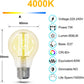ANTELINK Lampadine Filamento LED E27, 7W (equivalenti a 60W), 806LM, 2700K Luce Bianca Calda, Non Dimmerabile, Pacco da 6 Pezzi