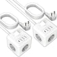 ANTELA Ciabatta Cubo Type-C, 3 Multiprese AC con 3 USB-A e 1 Type-C, Cubo Presa Multipresa Prolunga 1,5m, per Ufficio e Casa, 2 Pezzi