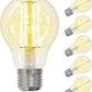 ANTELINK Lampadine Filamento LED E27, 7W (equivalenti a 60W), 806LM, 4000K Bianco Neutro, Non Dimmerabile, Pacco da 6 Pezzi