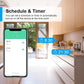 Presa Intelligente Wifi 16A Smart Plug (Type F), Monitoraggio energetico, Protezione Sovraccarico, Timer e Regolazione del Programma, Compatibile con Alexa & Google Home, 4 Pezzi